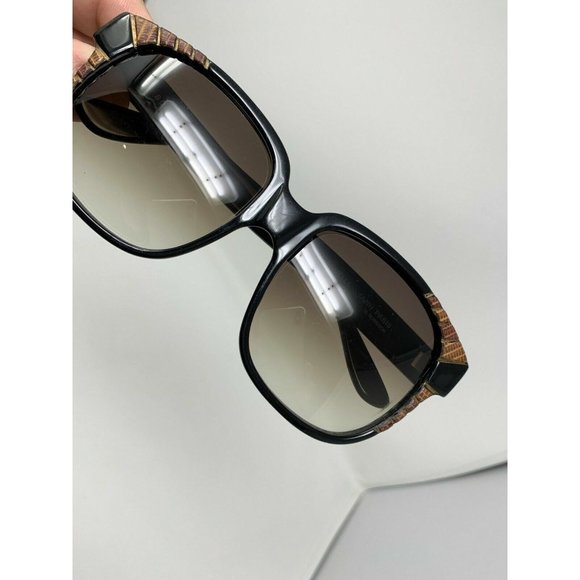 VINTAGE EK EMMANUELLE KHANH 8080 16  EML Snakeskin Pieces Black Frame Scratched main image 5